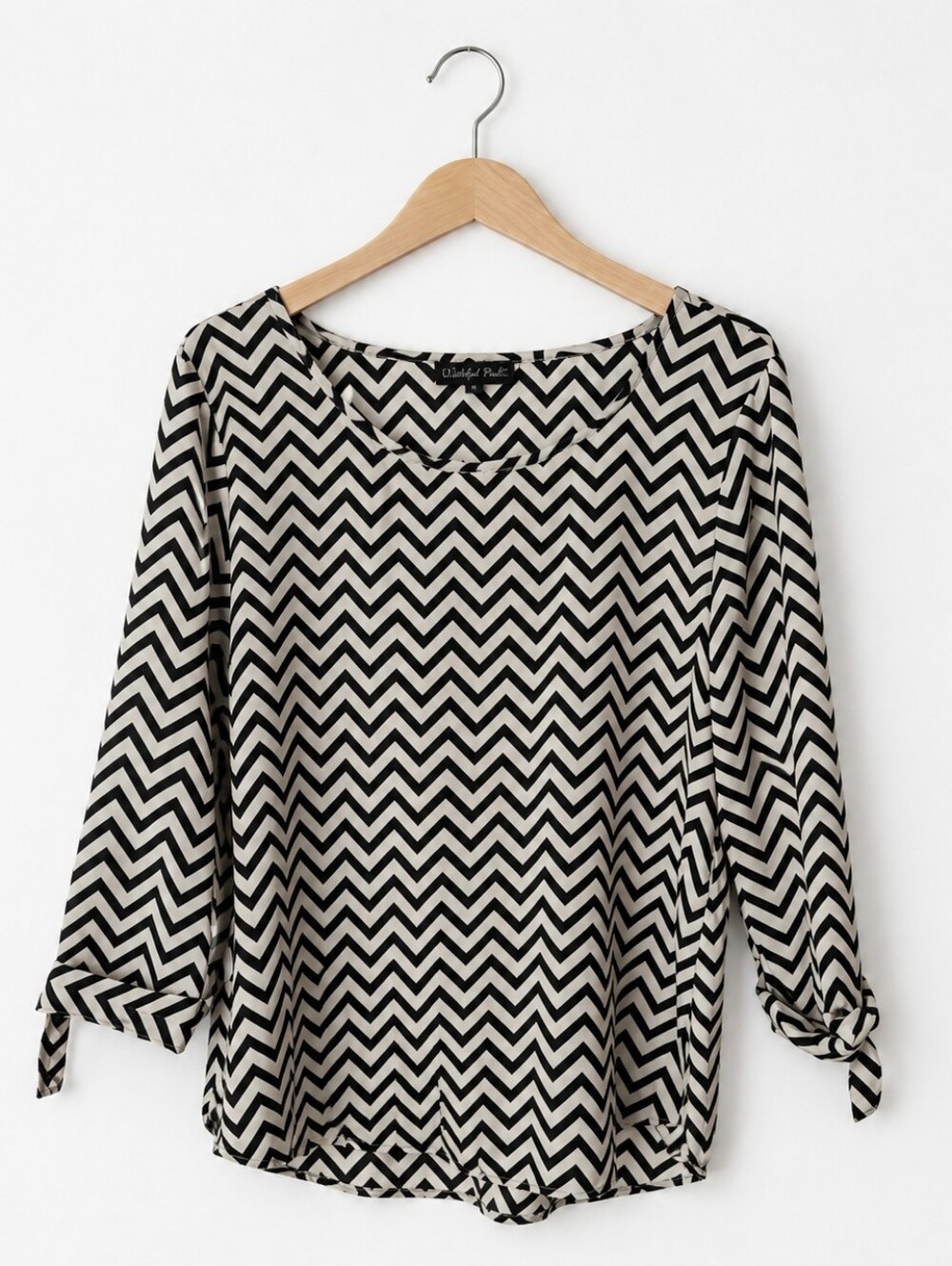 Wishful Park Chevron Stripe Blouse Large